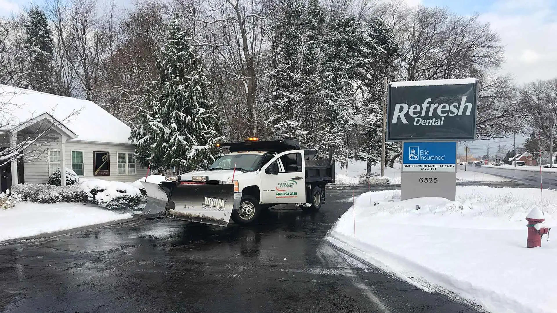 Our teams perform snow removal and deicing for residential and commercial clients.