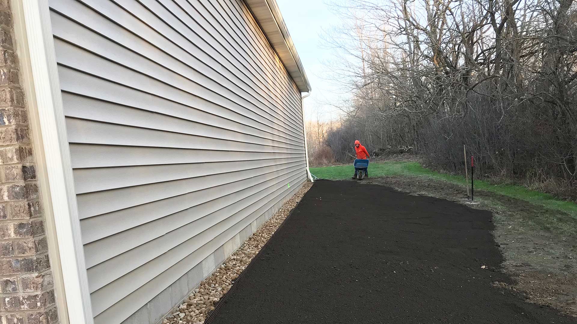 A sod installation in Geneva, OH.